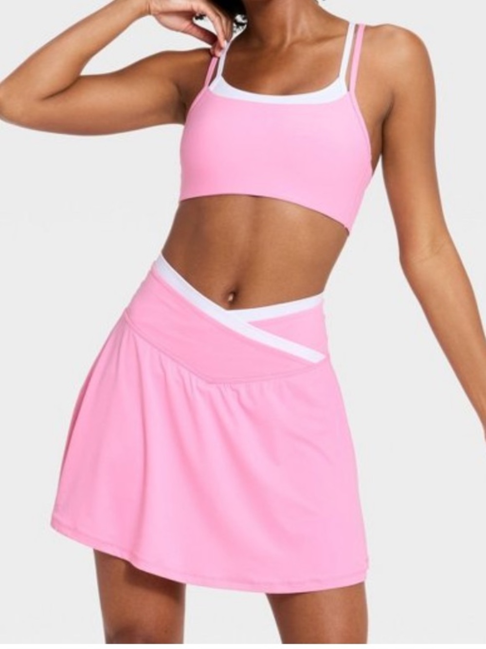 ALL IN MOTION NWT Women's Everyday Soft Mid-Rise Crossover Waistband Skort XS